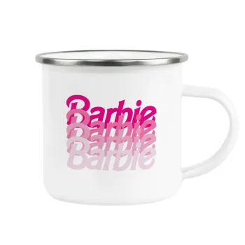 Barbie repeat, Κούπα Μεταλλική εμαγιέ λευκη 360ml