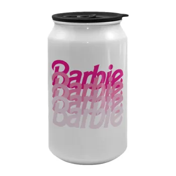 Barbie repeat, Κούπα ταξιδιού μεταλλική με καπάκι (tin-can) 500ml