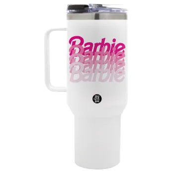 Barbie repeat, Mega Tumbler με καπάκι, διπλού τοιχώματος (θερμό) 1,2L