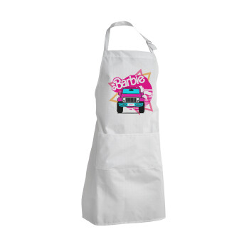 Barbie car, Adult Chef Apron (with sliders and 2 pockets)