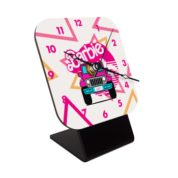 Barbie car, Επιτραπέζιο ρολόι ξύλινο με δείκτες (10cm)