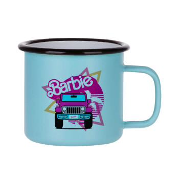 Barbie car, Κούπα Μεταλλική εμαγιέ ΜΑΤ σιέλ 360ml