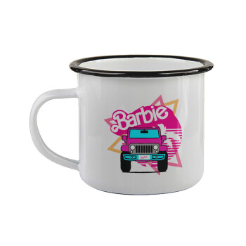 Barbie car, Κούπα εμαγιέ με μαύρο χείλος 360ml