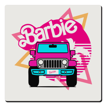 Barbie car, Τετράγωνο μαγνητάκι ξύλινο 6x6cm