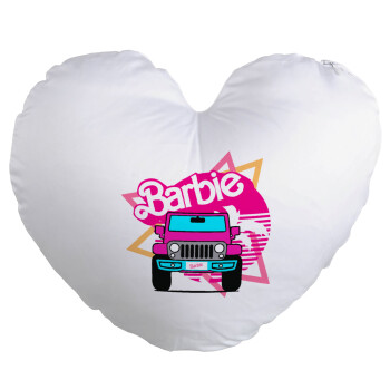 Barbie car, Μαξιλάρι καναπέ καρδιά 40x40cm περιέχεται το  γέμισμα