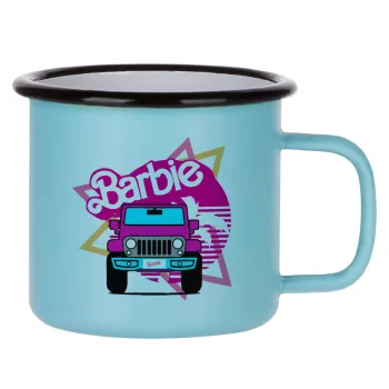 Barbie car, Κούπα Μεταλλική εμαγιέ ΜΑΤ σιέλ 360ml