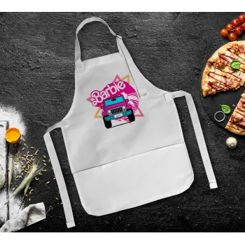 Barbie car, Ποδιά Σεφ Ολόσωμη Παιδική (με ρυθμιστικά και 2 τσέπες)