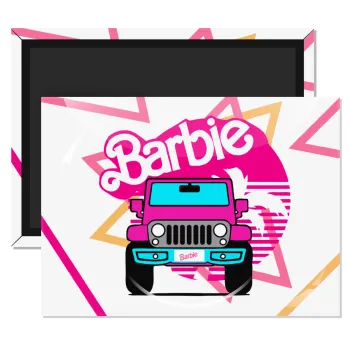 Barbie car, Ορθογώνιο μαγνητάκι ψυγείου διάστασης 9x6cm