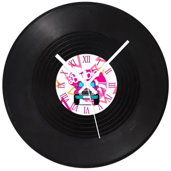 Barbie car, Ρολόι τοίχου Βινύλιο (30cm)