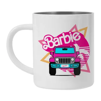 Barbie car, Mug Stainless steel double wall 300ml