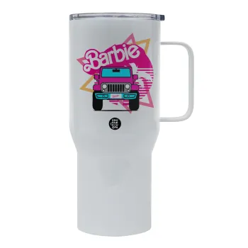Barbie car, Tumbler με καπάκι, διπλού τοιχώματος (θερμό) 750L