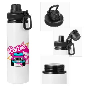 Barbie car, Metal water bottle with safety cap, aluminum 850ml
