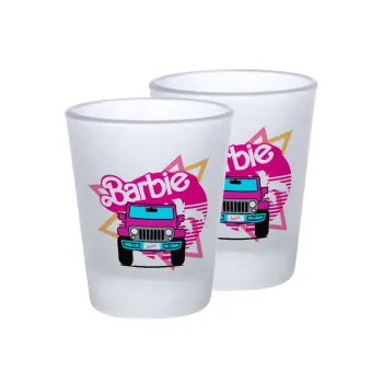 Barbie car, Σφηνοπότηρα γυάλινα 45ml του πάγου (2 τεμάχια)