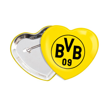 BVB Μπορούσια Ντόρτμουντ , Κονκάρδα παραμάνα καρδιά (57x52mm)