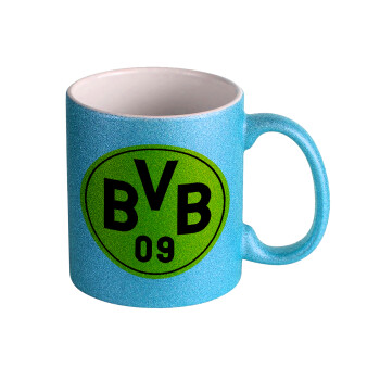 BVB Μπορούσια Ντόρτμουντ , Κούπα Σιέλ Glitter που γυαλίζει, κεραμική, 330ml