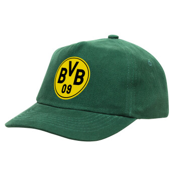 BVB Μπορούσια Ντόρτμουντ , Καπέλο παιδικό Baseball, 100% Βαμβακερό, Low profile, Πράσινο