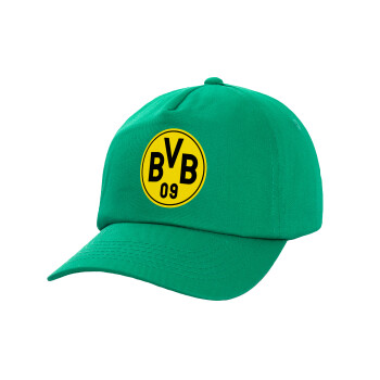 BVB Μπορούσια Ντόρτμουντ , Καπέλο παιδικό Baseball, 100% Βαμβακερό, Low profile, Πράσινο