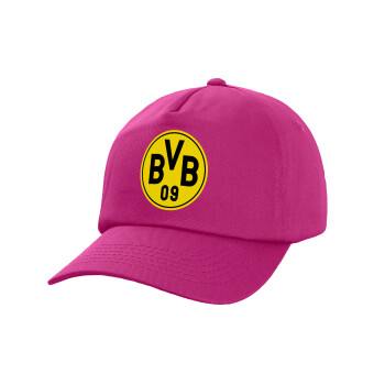 BVB Μπορούσια Ντόρτμουντ , Καπέλο παιδικό Baseball, 100% Βαμβακερό, Low profile, purple