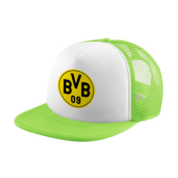 BVB Μπορούσια Ντόρτμουντ , Καπέλο παιδικό Soft Trucker με Δίχτυ Πράσινο/Λευκό