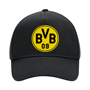BVB Dortmund, Adult Ultimate Hat BLACK, (100% COTTON DRILL, ADULT, UNISEX, ONE SIZE)