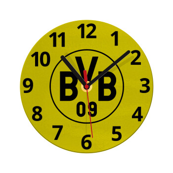 BVB Dortmund, Ρολόι τοίχου γυάλινο (20cm)