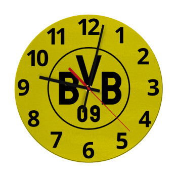 BVB Dortmund, Ρολόι τοίχου γυάλινο (30cm)