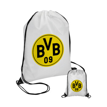 BVB Dortmund, Τσάντα πουγκί με μαύρα κορδόνια (1 τεμάχιο)