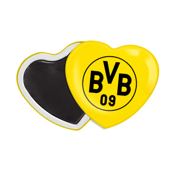 BVB Dortmund, Μαγνητάκι καρδιά (57x52mm)