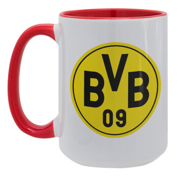 BVB Dortmund, Κούπα Mega 15oz, κεραμική Κόκκινη, 450ml