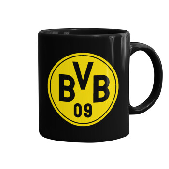 BVB Dortmund, Mug black, ceramic, 330ml