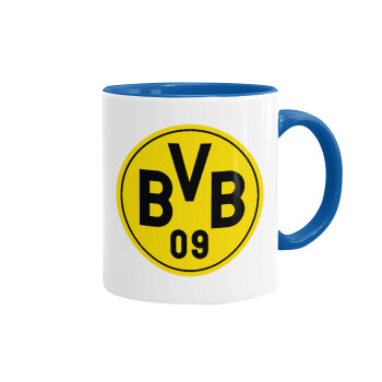 BVB Dortmund, Mug colored blue, ceramic, 330ml