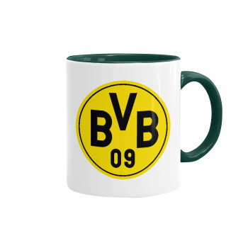 BVB Dortmund, Mug colored green, ceramic, 330ml