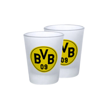 BVB Dortmund, Σφηνοπότηρα γυάλινα 45ml του πάγου (2 τεμάχια)