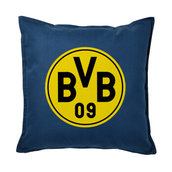 BVB Dortmund, Sofa cushion Blue 50x50cm includes filling