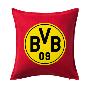BVB Dortmund, Sofa cushion RED 50x50cm includes filling