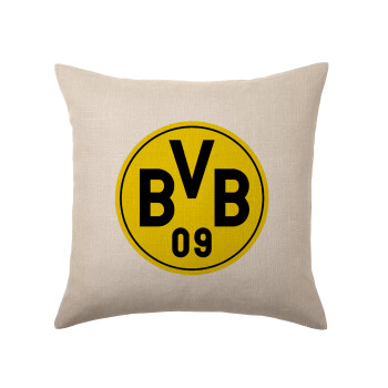 BVB Dortmund, Μαξιλάρι καναπέ ΛΙΝΟ 40x40cm περιέχεται το  γέμισμα