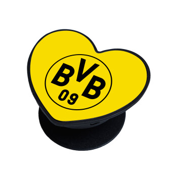 BVB Dortmund, Phone Holders Stand  καρδιά Μαύρο Βάση Στήριξης Κινητού στο Χέρι