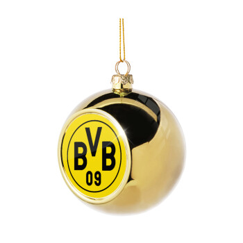 BVB Μπορούσια Ντόρτμουντ , Χριστουγεννιάτικη μπάλα δένδρου Χρυσή 8cm
