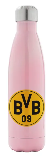 BVB Dortmund — Metal mug thermos Pink Iridiscent (Stainless steel), double wall, 500ml