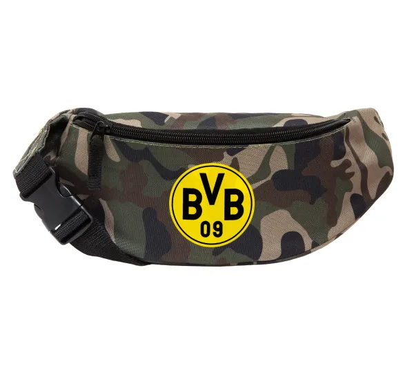 BVB Dortmund — Unisex waist bag (banana) in Jungle camouflage color with 2 pockets