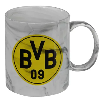 BVB Μπορούσια Ντόρτμουντ , Κούπα κεραμική, marble style (μάρμαρο), 330ml