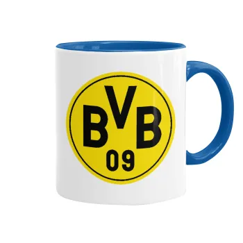 BVB Μπορούσια Ντόρτμουντ , Κούπα χρωματιστή μπλε, κεραμική, 330ml