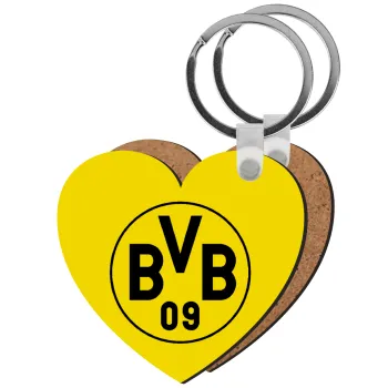 BVB Μπορούσια Ντόρτμουντ , Μπρελόκ Ξύλινο καρδιά MDF