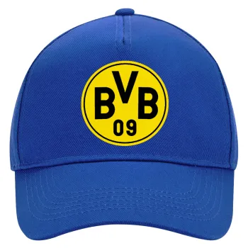 BVB Dortmund, Ultimate Adult Hat BLUE, (100% COTTON DRILL, ADULT, UNISEX, ONE SIZE)
