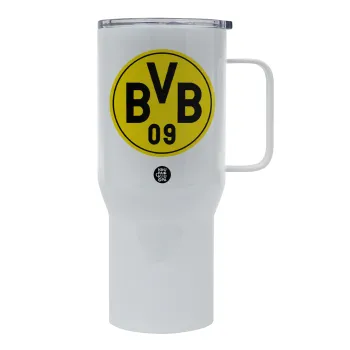 BVB Dortmund, Mega Stainless steel Tumbler with lid, double wall 750L