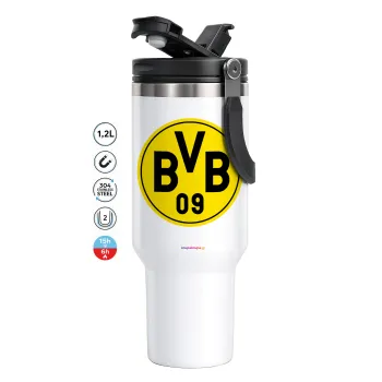 BVB Μπορούσια Ντόρτμουντ , Mega Tumbler με καπάκι, διπλού τοιχώματος (θερμό) 1,2L