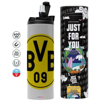 BVB Dortmund, Tumbler stainless steel GREY 600ml