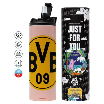 BVB Dortmund, Tumbler stainless steel PINK 600ml