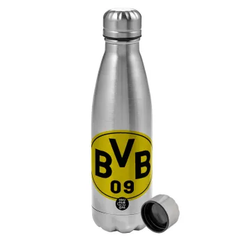 BVB Dortmund, Metallic water bottle, stainless steel, 750ml
