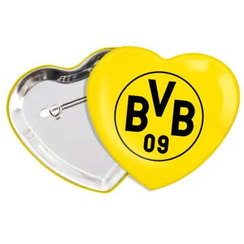 BVB Μπορούσια Ντόρτμουντ , Κονκάρδα παραμάνα καρδιά (57x52mm)